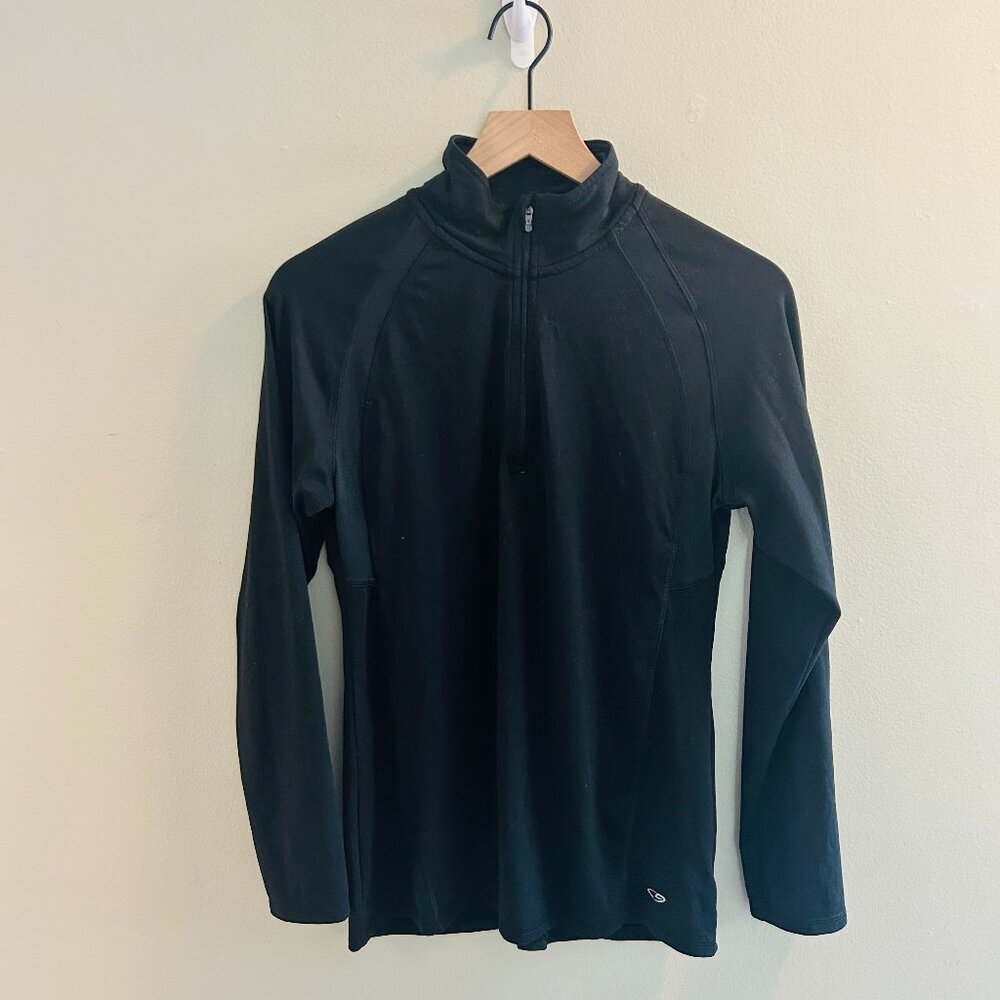 C9 By Champion Black Quarter Zip Womens Size Small Long Sleeve Warmup Jacket